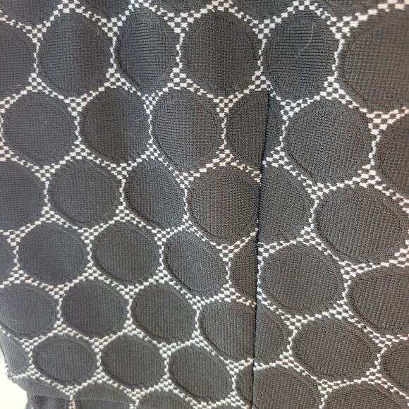 Dress Size 12 Women Asymmetric Polka Dot Fit & Flare Black‎ Vintage - Picture 9 of 9